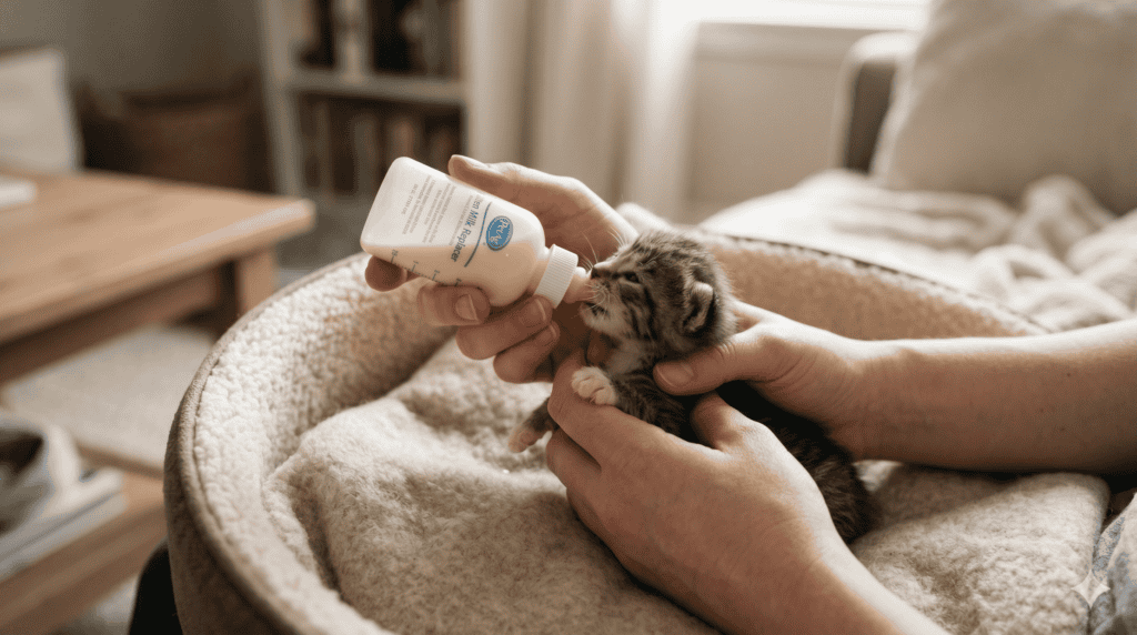 Yavru kedi gelişim aşamaları: yenidoğan, sütten kesim ve sosyalleşme dönemleri. Yenidoğan 32-34°C ortam ısısı gerektirir; 4 haftadan itibaren sütten kesim başlar; 8-12 hafta sosyalleşme penceresi kritiktir.